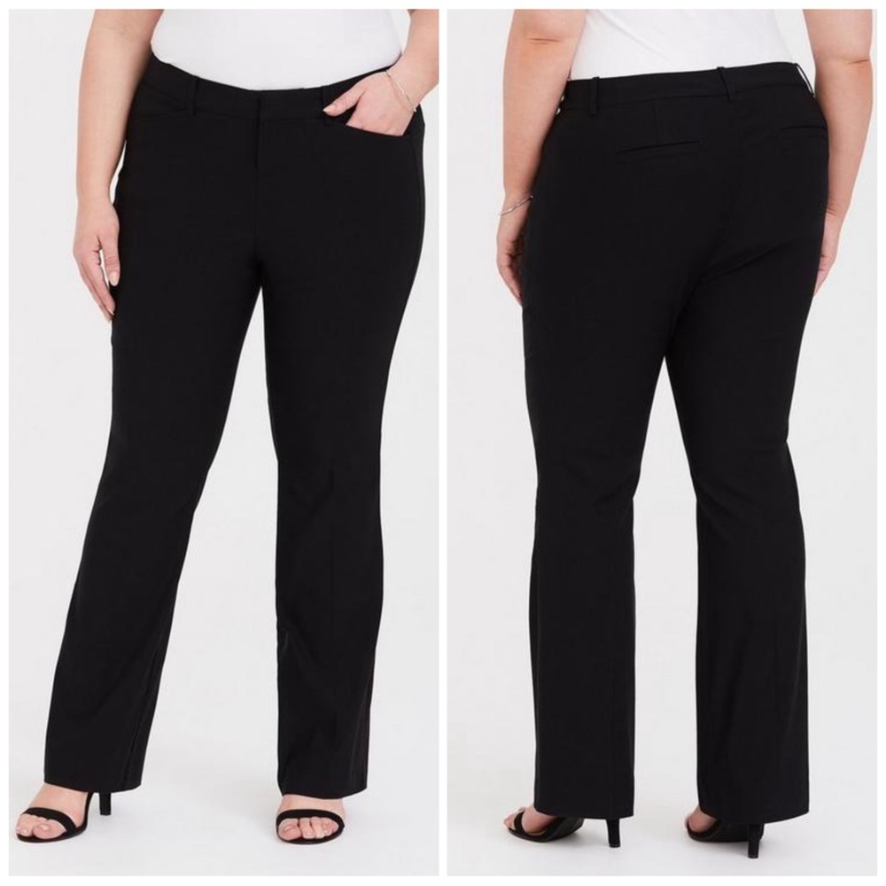 TORRID Stretch Modern Slim Boot Black Pants Size 24R